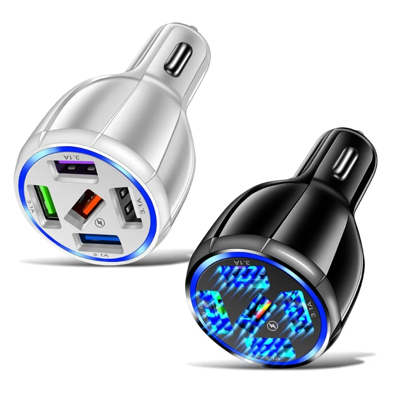 

Автомобильное зарядное устройство USB с 5 портами, автомобильные электронные аксессуары для быстрой зарядки L41A