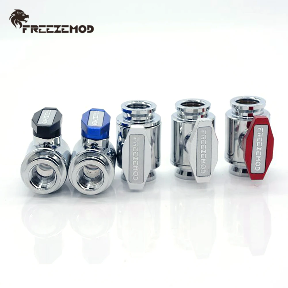 FREEZEMOD Drain Valve Faucet Dual G1/4 Thread Water Tap Liquid Stop Watercooling Adapter Fitting PC MOD Cooling | Компьютеры и офис
