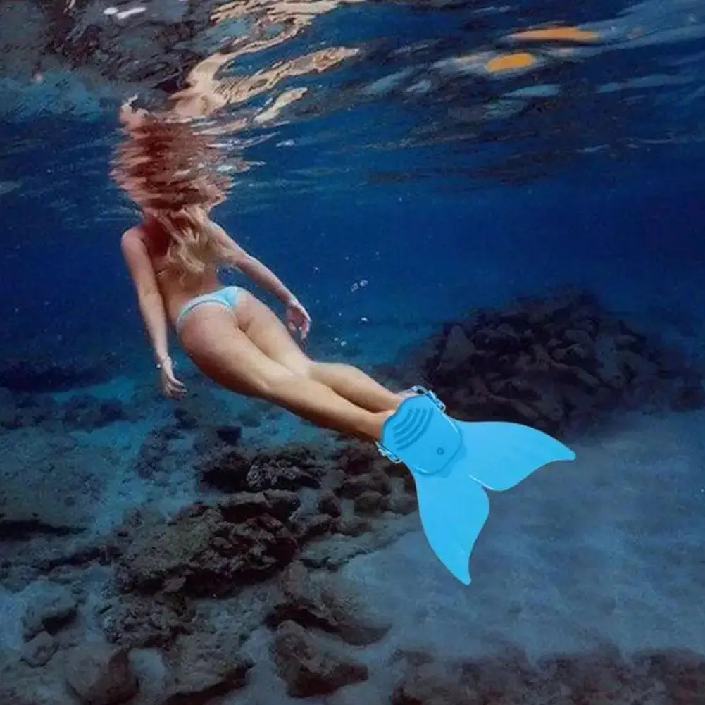 

Kids Swimming Fins Training Flipper Mermaid Swim Fin Flipper For Children Water Feet Tail Training Foot Sports Diving Swimm W0W5
