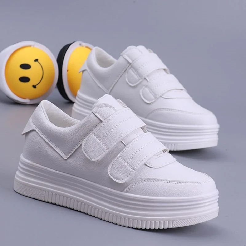 

Wedges Shoes Woman Platform Shoes Hidden Heel Height Increasing 8cm Black White Wedge Sneakers Women Casual Shoes 2021 Size34-40