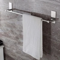 hot sales%ef%bc%81%ef%bc%81%ef%bc%81bathroom stainless steel wall mount adhesive towel rack clothes holder hanger wholesale dropshipping