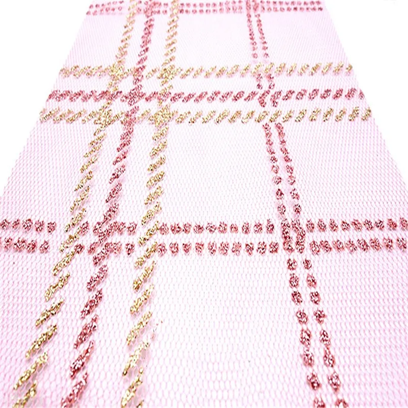 Блестящая золотая решетка Тюль Блестки Ткань Сделай Сам детский шоу свадебное