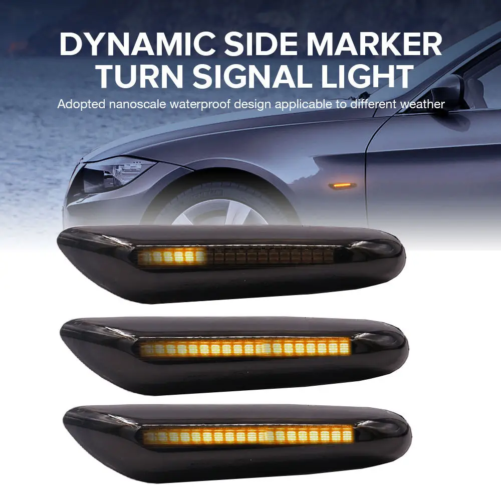 

Car lights dynamic led side marker turn signal light for BMW E87 E88 E90 E91 E92 E93 sequential blinker led side marker light