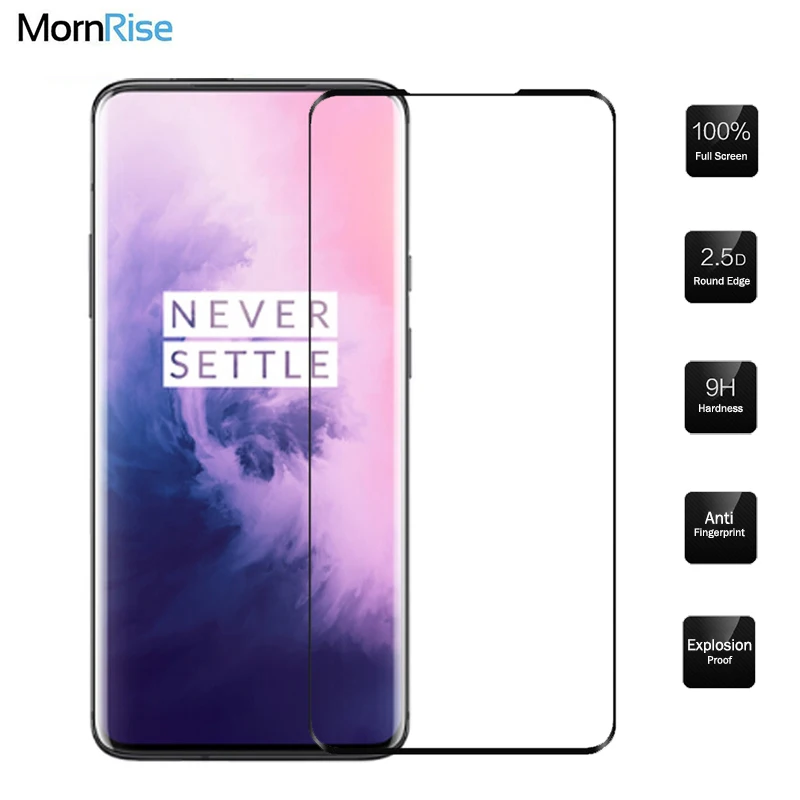 Закаленное стекло с полным покрытием для Oneplus 7T 2 шт. | Мобильные телефоны и