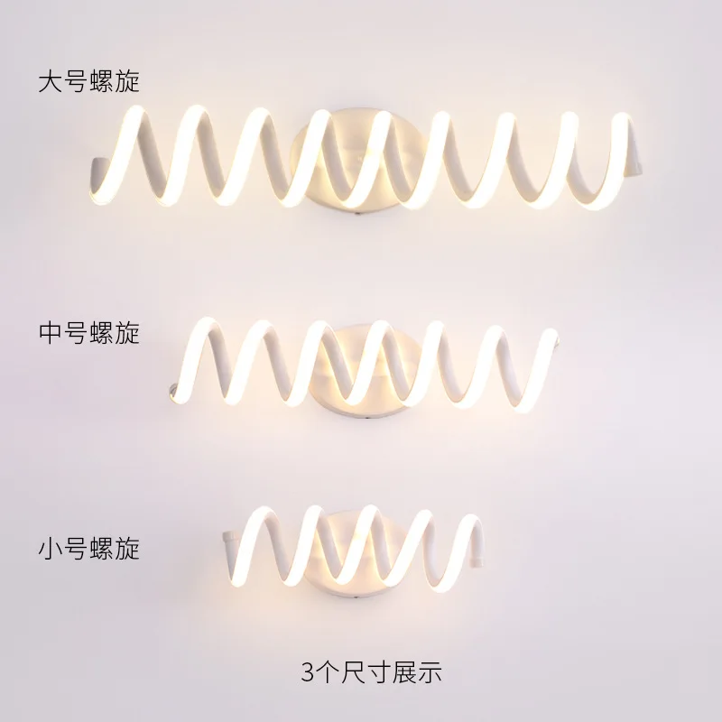 

Creative Modern Simple Bathroom Mirror Headlamp Aluminum Led Lamp Corridor Wall Lamp Bedside Wall Lighting