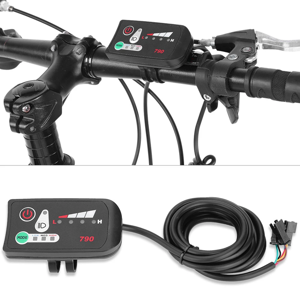 

Electric Bicycle Bike Brush Motor Controller With 790 LED Display Panel For E-Scooter Display Meter 24V 36V 250W 790