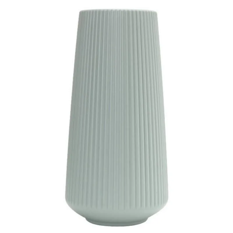 Ваза для цветов украшение дома пластиковая ваза синяя имитация керамики