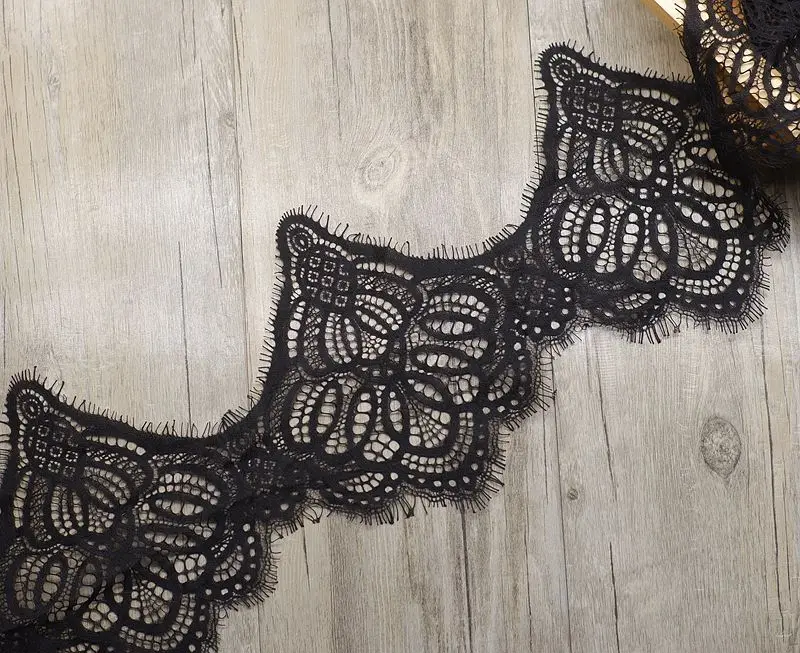 Кружевные Аксессуары для ресниц 3 метра белые черные волнистые | Дом и сад