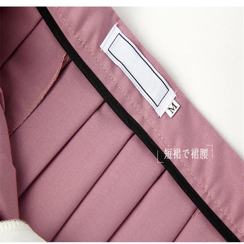 Белая школьная форма милый костюм для косплея длинная/короткая плиссированная