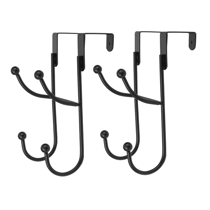 

2Pcs Wrought Iron Wall Clothes Hanger Hook Key Hanger Hat Hanger Home Decoration