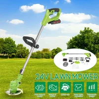 electric grass trimmer powerful trimmers brush cutter lawn mower cordless cutting machine pruning garden tools with 1 li batter