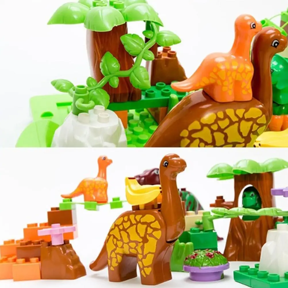 40 шт. строительные блоки пластиковые игрушки для детей модели Животных Фигурки