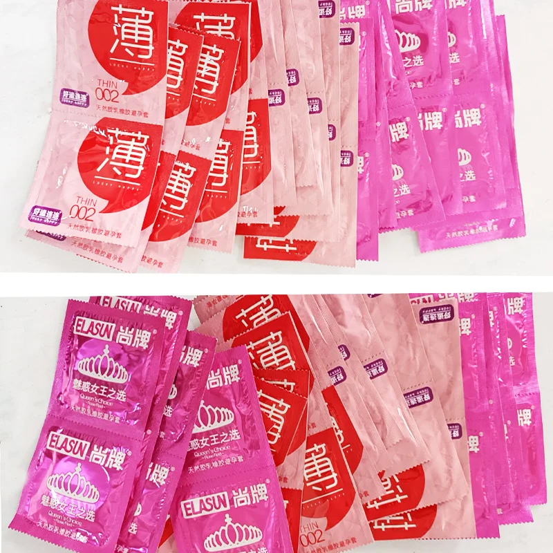 

ELASUN Queen's Choice Ultra-thin 002 Condom Sexual Penis Sleeve Lubricated Condoms for Men Latex Contraception Sex Tool Hot Sale