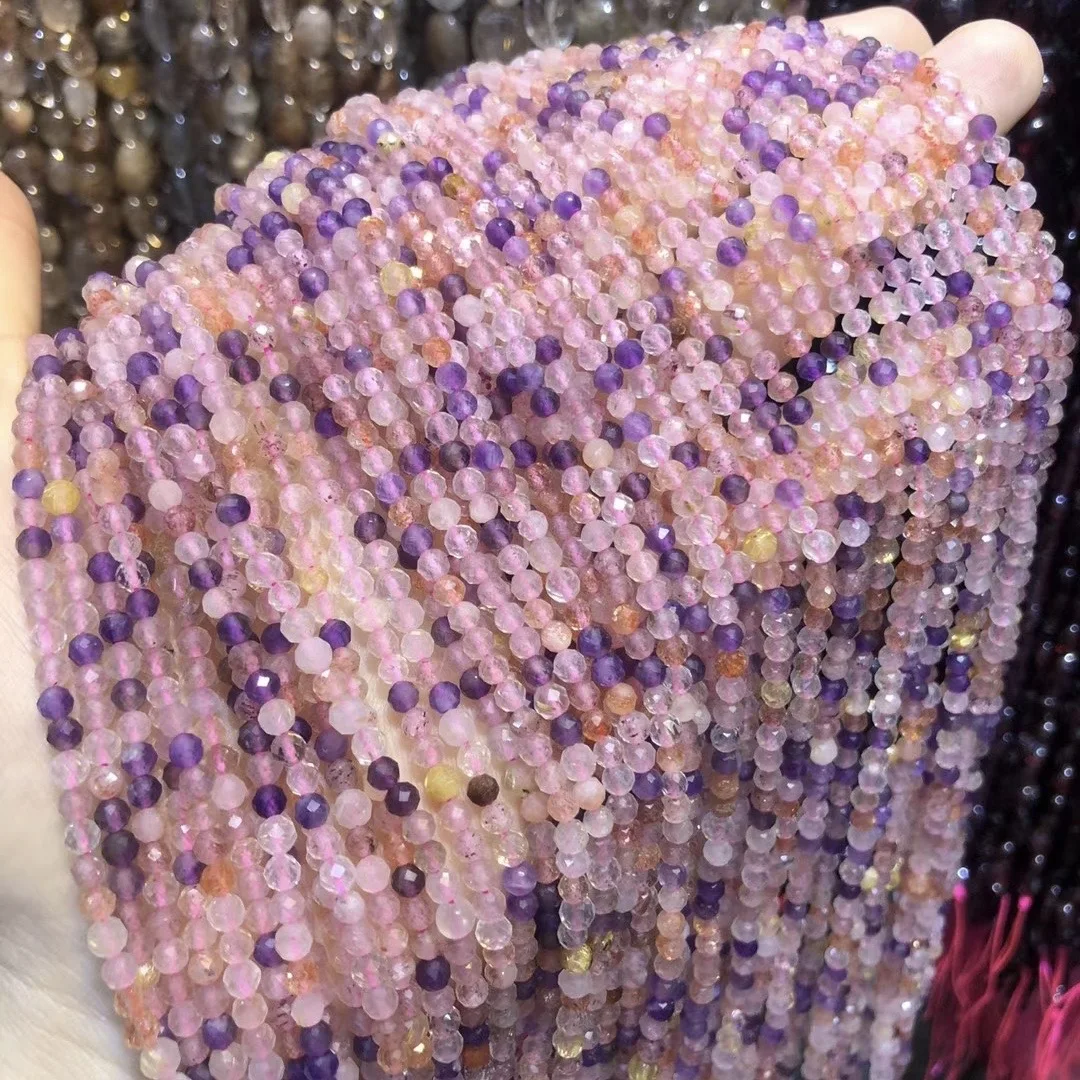 _ Бусины 3 мм маленькие граненые круглые бусины россыпью для изготовления