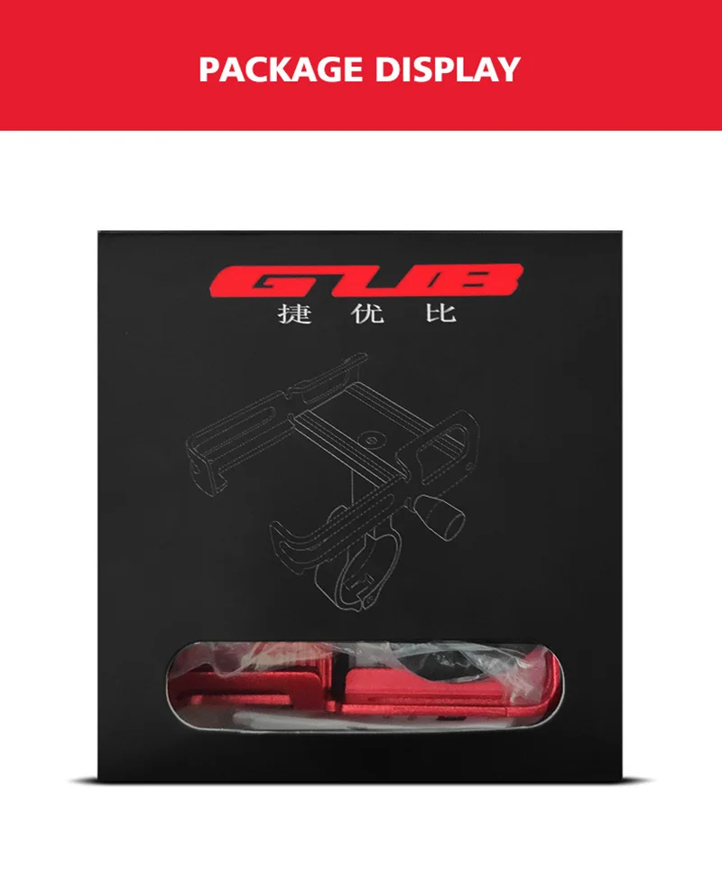 GUB P10 P20 алюминиевый держатель для телефона на велосипед для 3," до 7,5", подставка для телефона на велосипед, крепление для скутера, крепление на руль