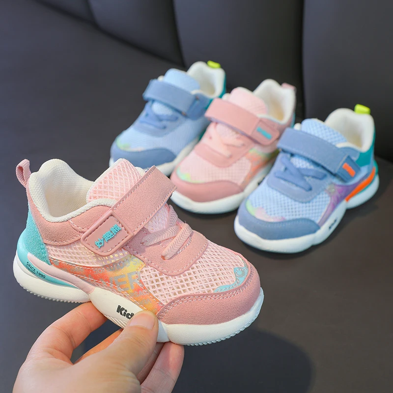 

Yuxuan children's shoes single mesh baby shoes M225 size 22-26 factory direct sales