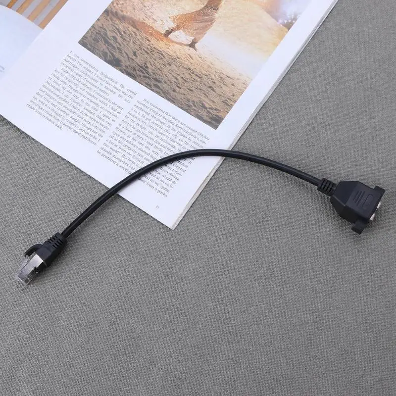 8 контактный кабель RJ45 штекер гнездо винтовая панель крепление 100 Мбит/с Ethernet LAN