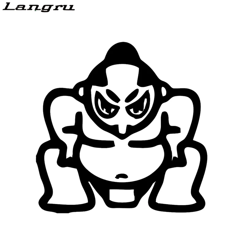 Langru 18 см x 17 9 Sumo Stance Racing виниловая наклейка на окно автомобиля бампер багажник