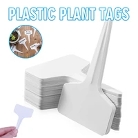 100200500 pcs plant t shape plastic labels tags flower seed varieties tagging marker garden tags nursery marker for plant sign