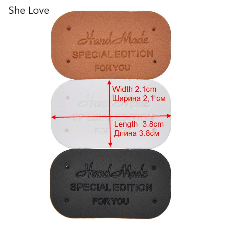 Этикетки Chzimade 24 шт./лот для одежды ручной работы этикетки из искусственной кожи