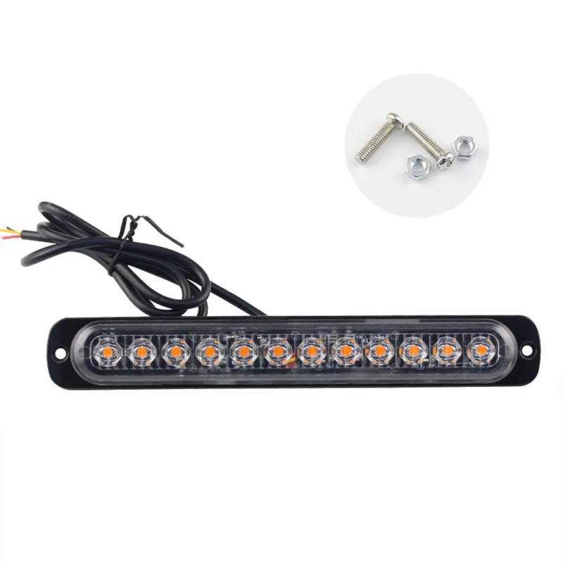 DC12-24V 36W 12 W светодиодный Автомобиль Грузовик Мотоцикл аварийный Маяк Предупреждение опасности со стробоскопической вспышкой для днища поворота светильник штрих-1 шт