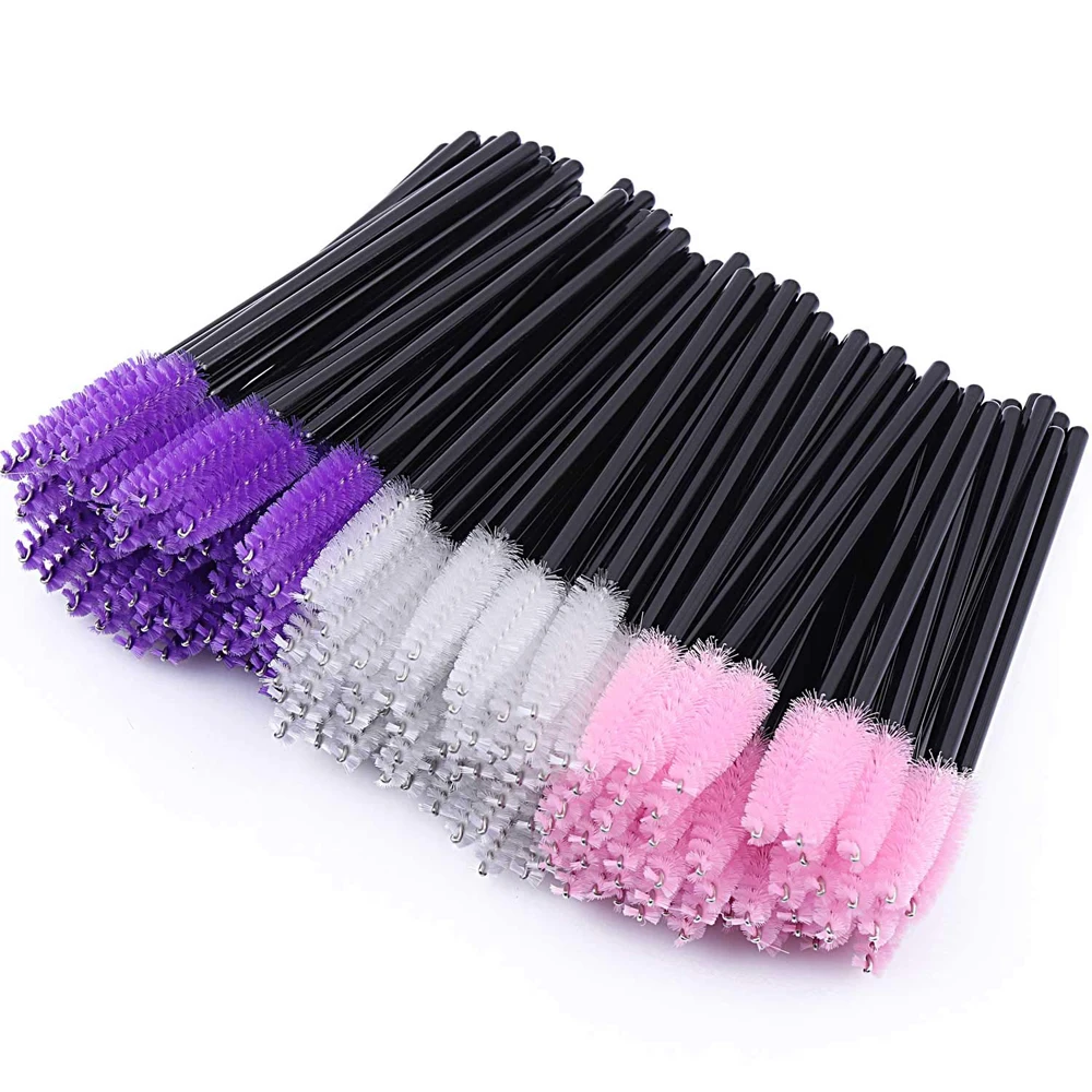 

50PCS Mascara Wands Disposable Eyelash Wands Eyebrow Brush Applicator Spoolers Eye Lashes Brushes Eyelash Extensions Tools