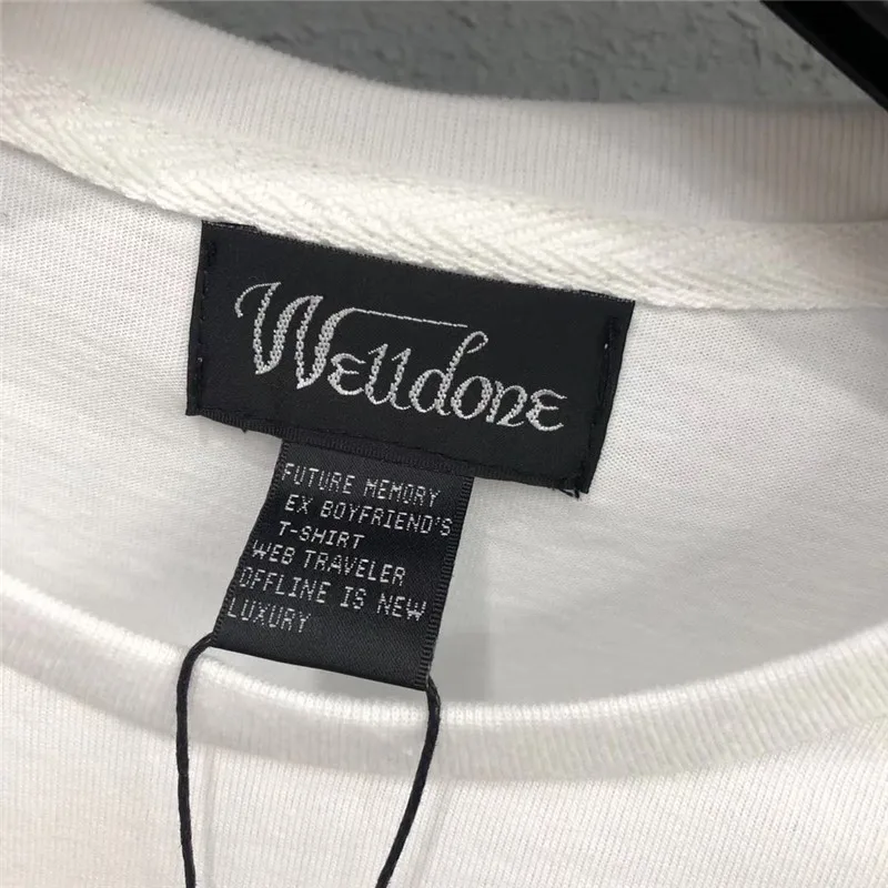 

2021We11 done T Shirt Cotton Top Tees oversize Top Tees Fashion we11done T-shirt