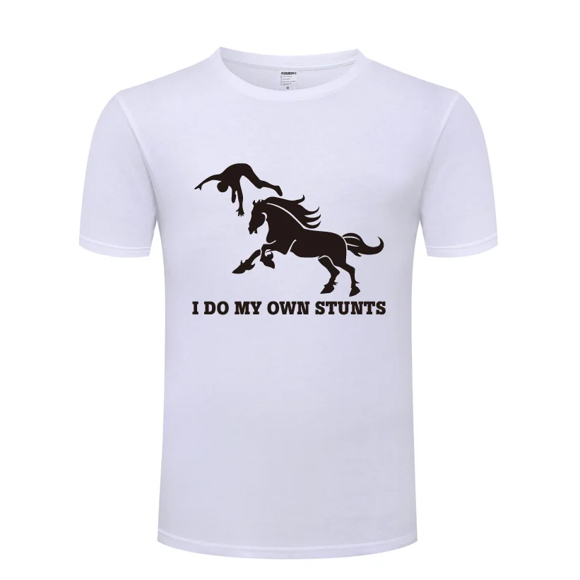 Забавная Мужская футболка I Do My Own хлопковая с коротким рукавом и рисунком трюков