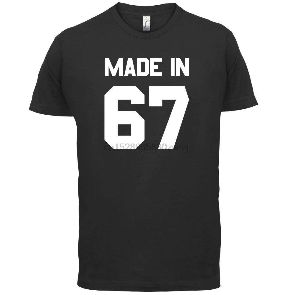 

Made In '67 - Mens T-Shirt - 13 Colours - 49th Birthday - Present - Gift -1967 Print T Shirt Mens Short Sleeve Hot Tops