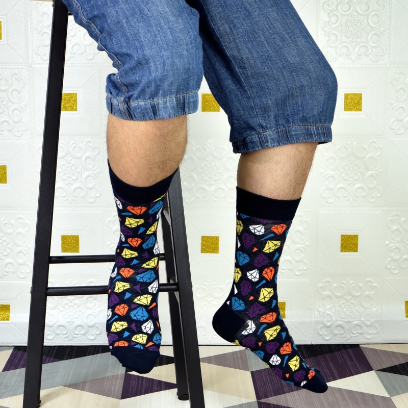 Мужские носки новинка 2019 высококачественные удлиненные и увеличивающие модные