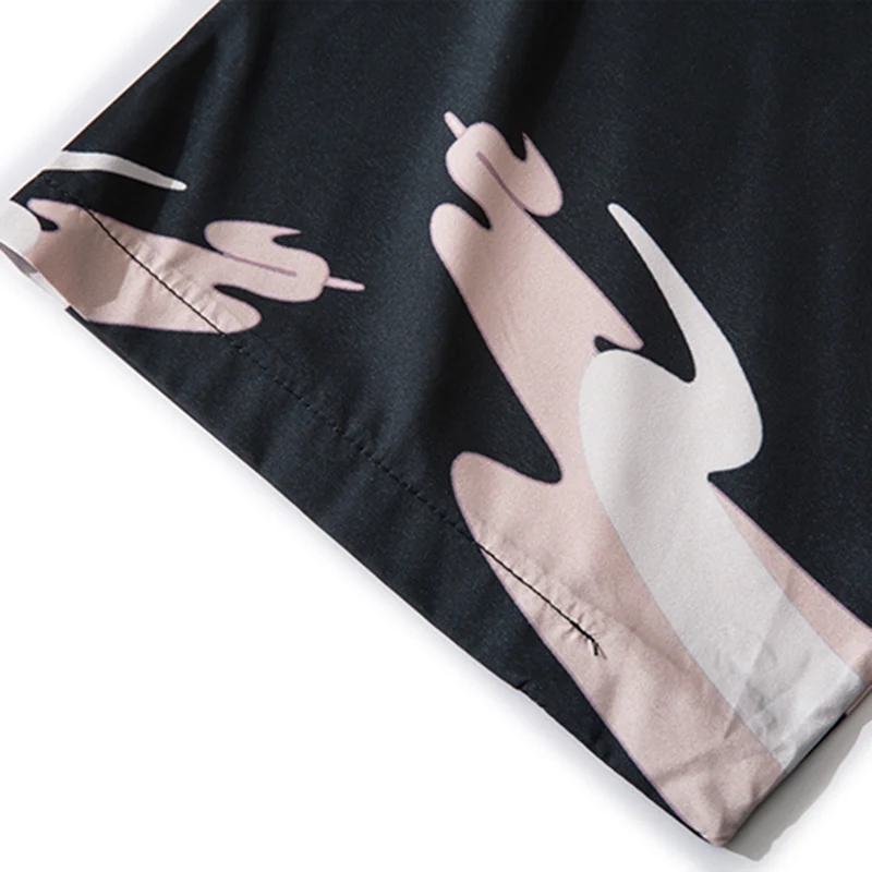 

Japanese Harajuku Kimono Jacket Killer Geisha Printed 2021 Hip Hop Men Japan Streetwear Jacket Summer Thin Clothing Loose Kimono