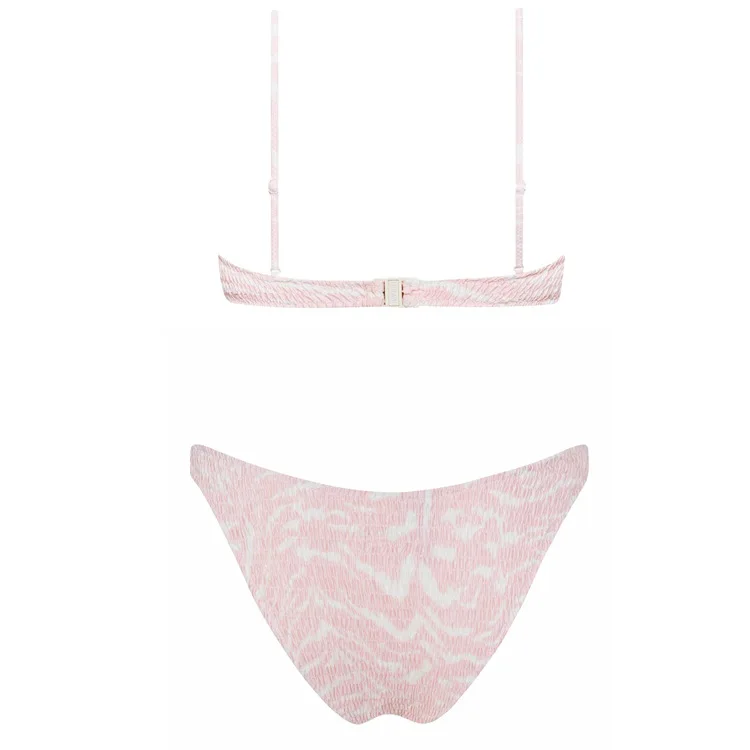 

Swimsuit Female Push Up Tankini Women Swimwear And Beachwear Swim Suit Hot 9 Color Sided Print Flowers Play Bikini Have Backpack