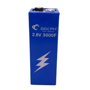 Super Capacitor 2.8V 3000F 161 X 56 X 56mm Low ESR High Frequency Electric Farad Ultracapacitor for Car Auto Power Supply U1JE