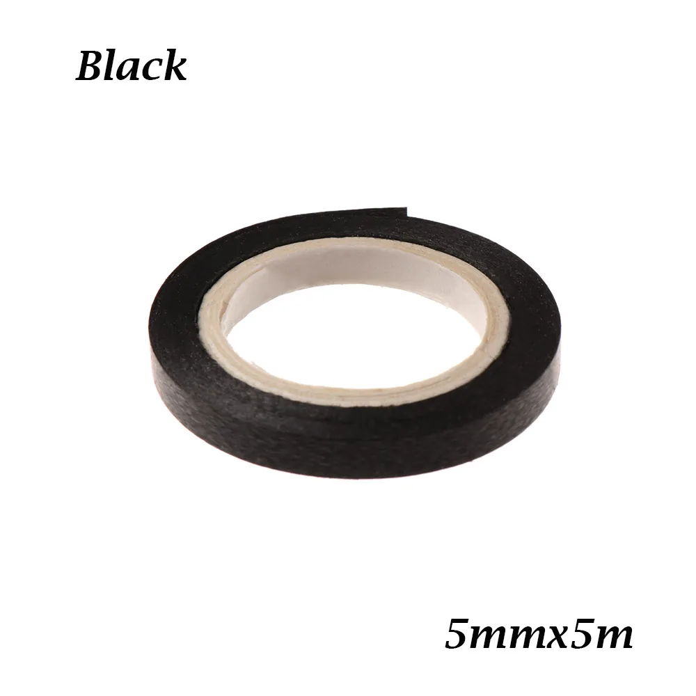 black 5m 5/10/возможностью погружения на глубину до 30 м лента для воздушных шаров рулон фольга, латекс воздушные шары украшения Свадебные украшения подарочной коробке декора на день рождения, фестиваль, вечерние Supplie - Цвет: black 5m