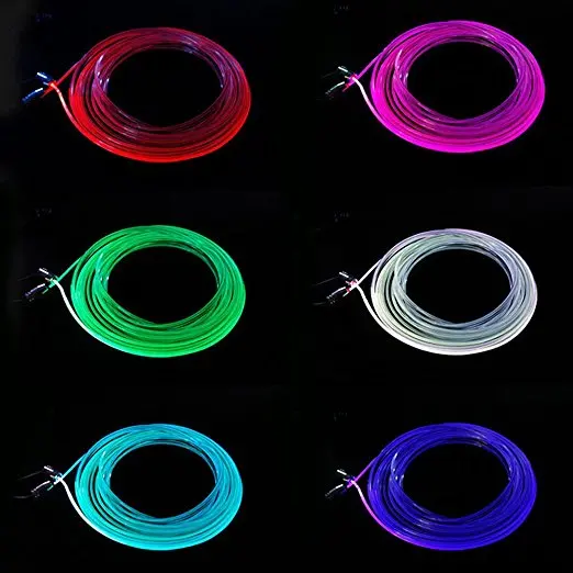 RGB окружающий светильник светодиодный атмосферный светильник для салона автомобиля неоновая полоса оптического волокна пульт дистанционного управления телефоном декоративная лампа 12 В