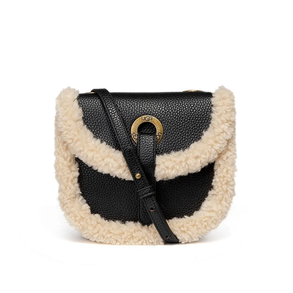 

Bag women 2021 new leather handbags lamb plush bag cross-body saddle fur bag single shoulder bag luxury brand handbags