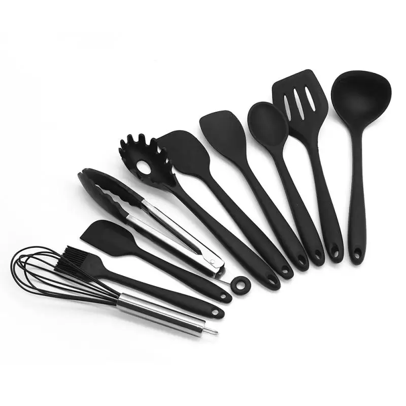 

1PC Kitchen Cookware Heat-resistant Colander Spoon Silicone Kitchen Utensils Clip Egg Beater Shovel Kitchen Accessories Tools