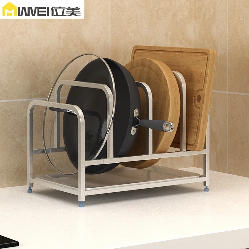 

Kitchen shelf 304 stainless steel table top cover rack chopping board storage rack shelf kitchen supplies