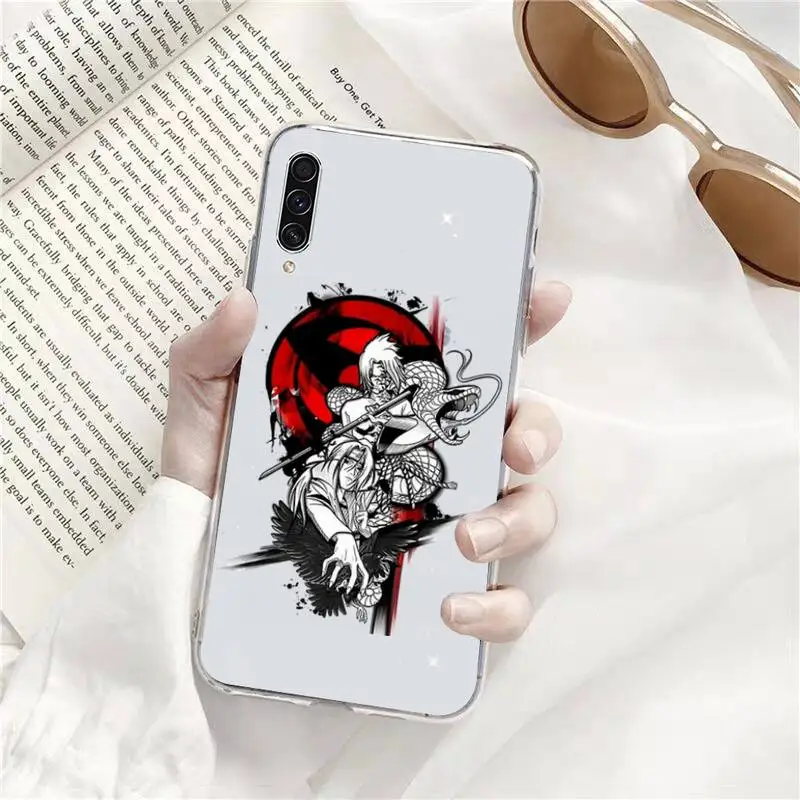 

Naruto Uchiha Phone Case Transparent for Samsung s9 s10 s20 Huawei honor P20 P30 P40 xiaomi note mi 8 9 pro lite plus