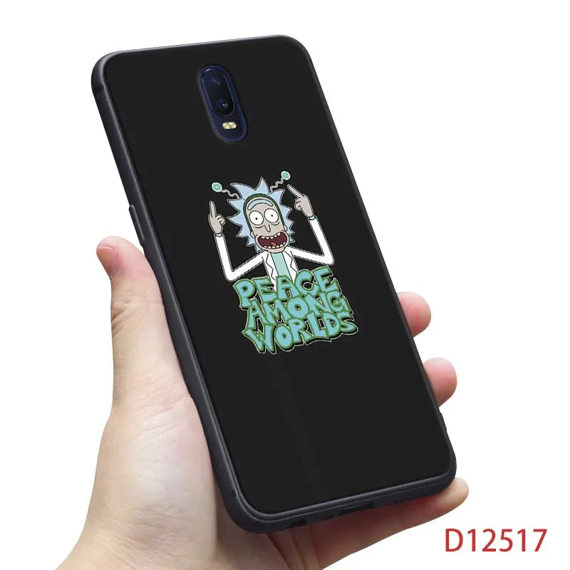 Для oneplus one plus 7 pro 7t pro 7 6 6t 5t Мягкий силиконовый чехол для телефона Забавный мультфильм Рик и Морти аниме - Цвет: D12517