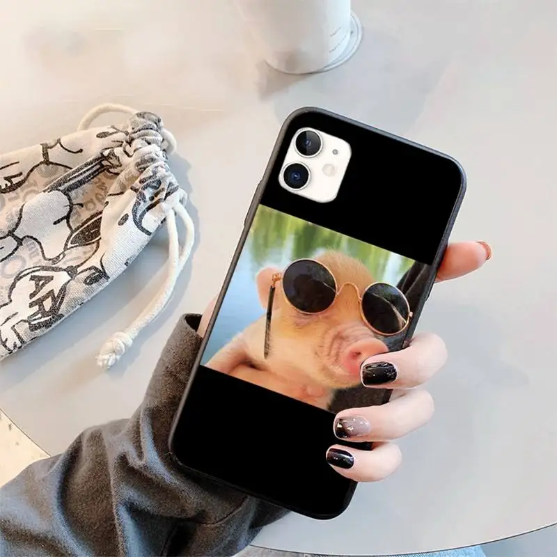 

Cute pink pig Phone Case for iPhone 11 12 pro XS MAX 8 7 6 6S Plus X 5S SE 2020 XR mini