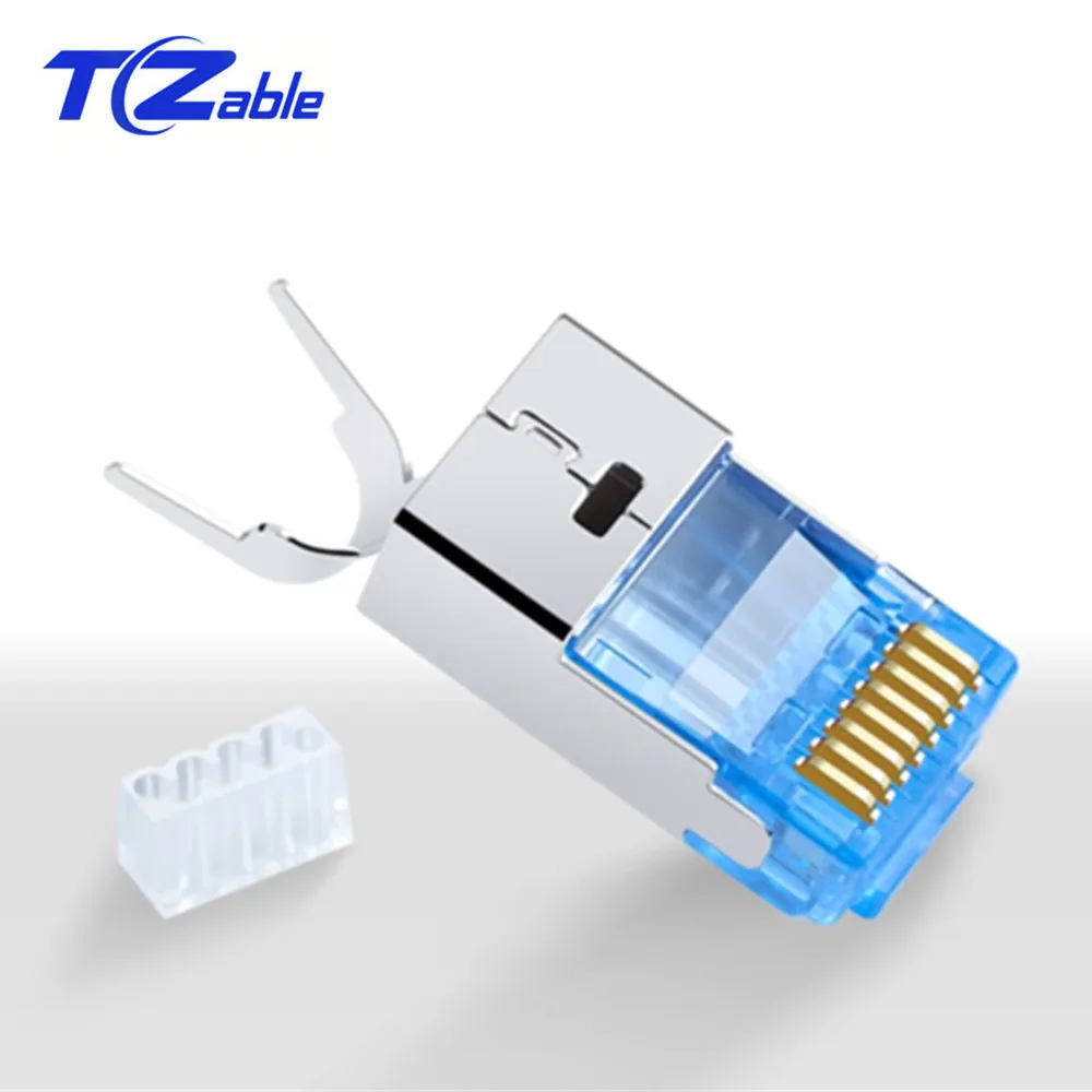 50 компл. rj45 разъем Cat7 костюм из трех частей Ethernet кабель Lan адаптер Rj45 сеть