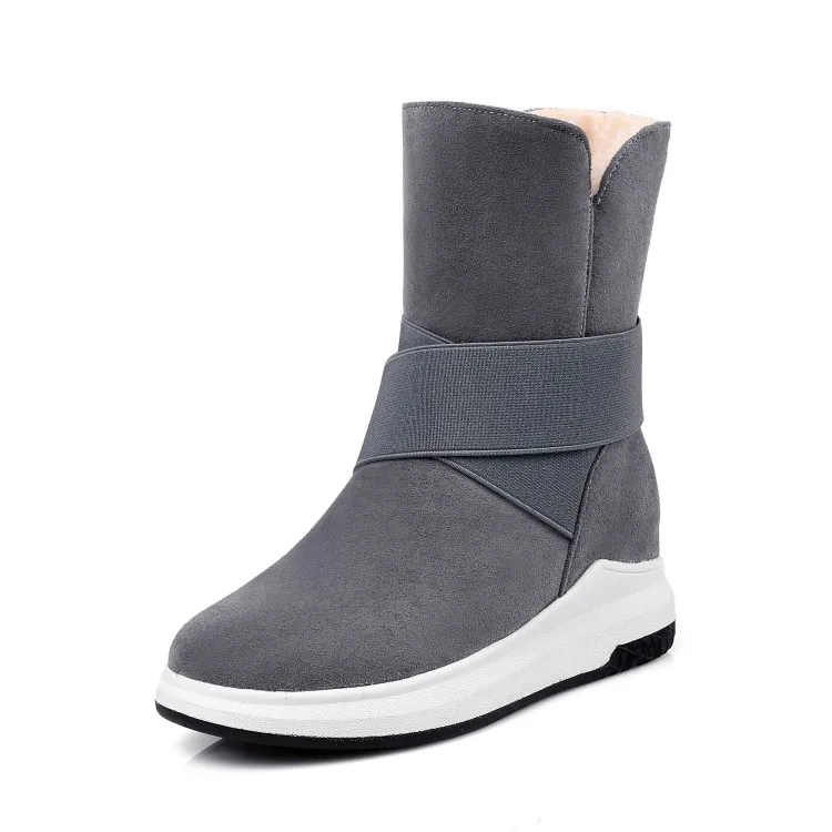 

Big Size 9 10 11 12 boots women shoes ankle boots for women ladies boots shoes woman winter Elastic sleeve heel height