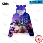 Детская толстовка с длинным рукавом, в стиле хип-хоп