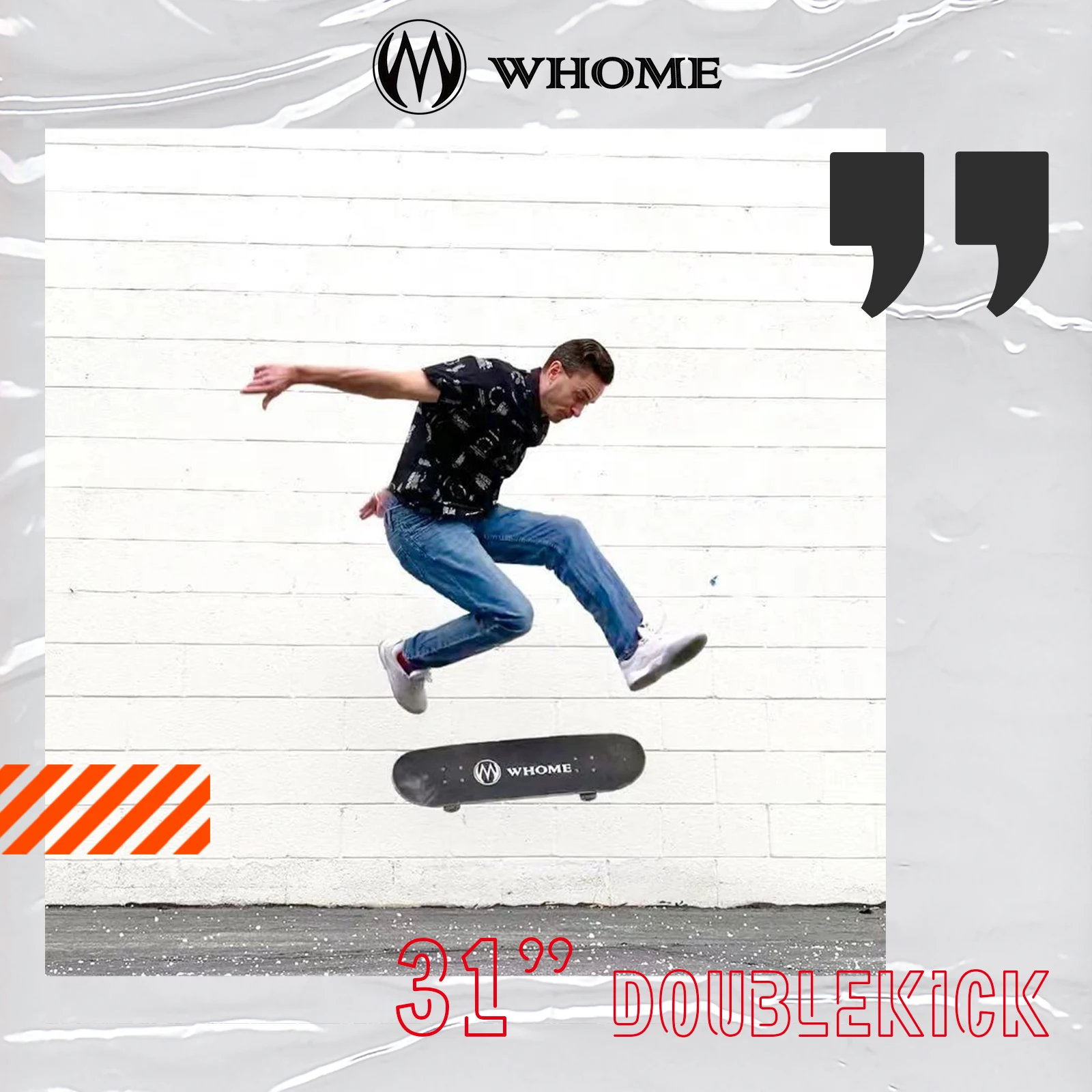 Скейтборд WHOME Pro комплект для взрослых молодежи детей и начинающих -31 дюйм с