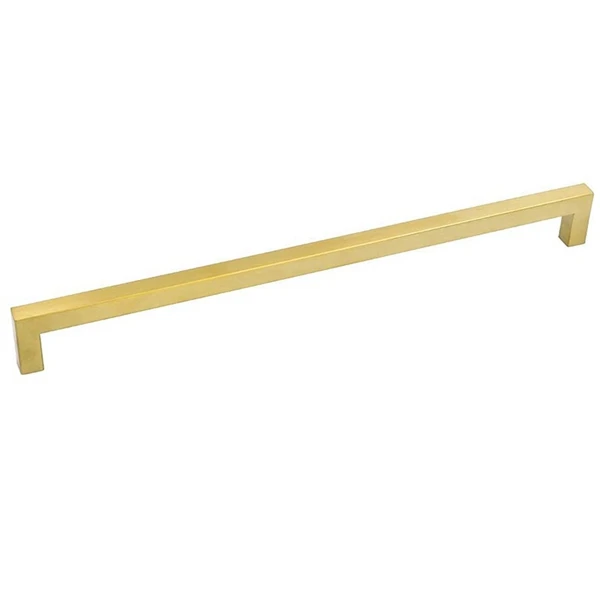 

Gold Cabinet Pulls Brushed Brass Drawer Pulls Gold Kitchen Cabinet Handles 12-3/5 Inches Hole Spacing (5Pcs)