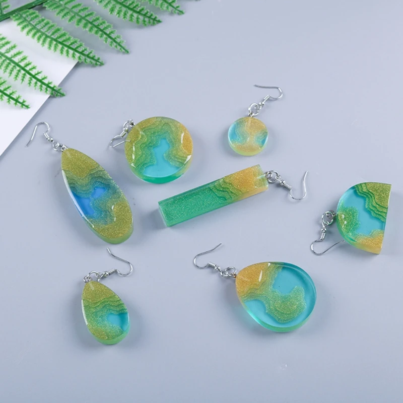 

DIY Earring Beach Landscape Resin Mold Coastline Island Pendant Silicone Mould