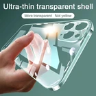 Прозрачный чехол для телефона iPhone 11 7 8 XR, силиконовый мягкий чехол для iPhone 11 12 Mini 13 Pro XS Max X 8 7 6 6s Plus SE 2020, чехол