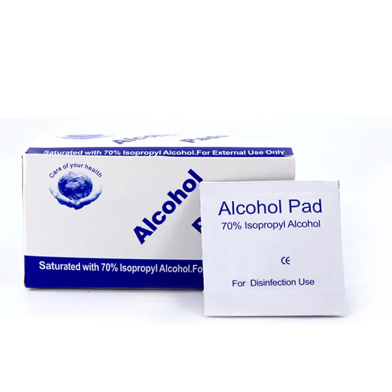 1000 шт. алкоголь влажные салфетки Одноразовые дезинфекции преп замены Pad