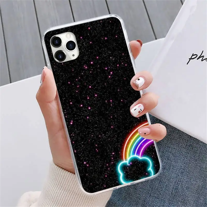 

Rainbow art color painting Phone Case For iphone 12 5 5s 5c se 6 6s 7 8 plus x xs xr 11 pro max mini